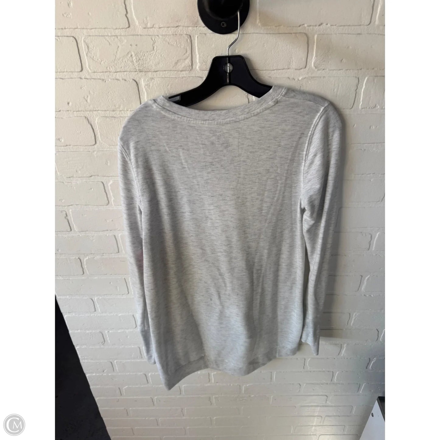 Athletic Sweatshirt Crewneck By Tek Gear In Grey, Size: S