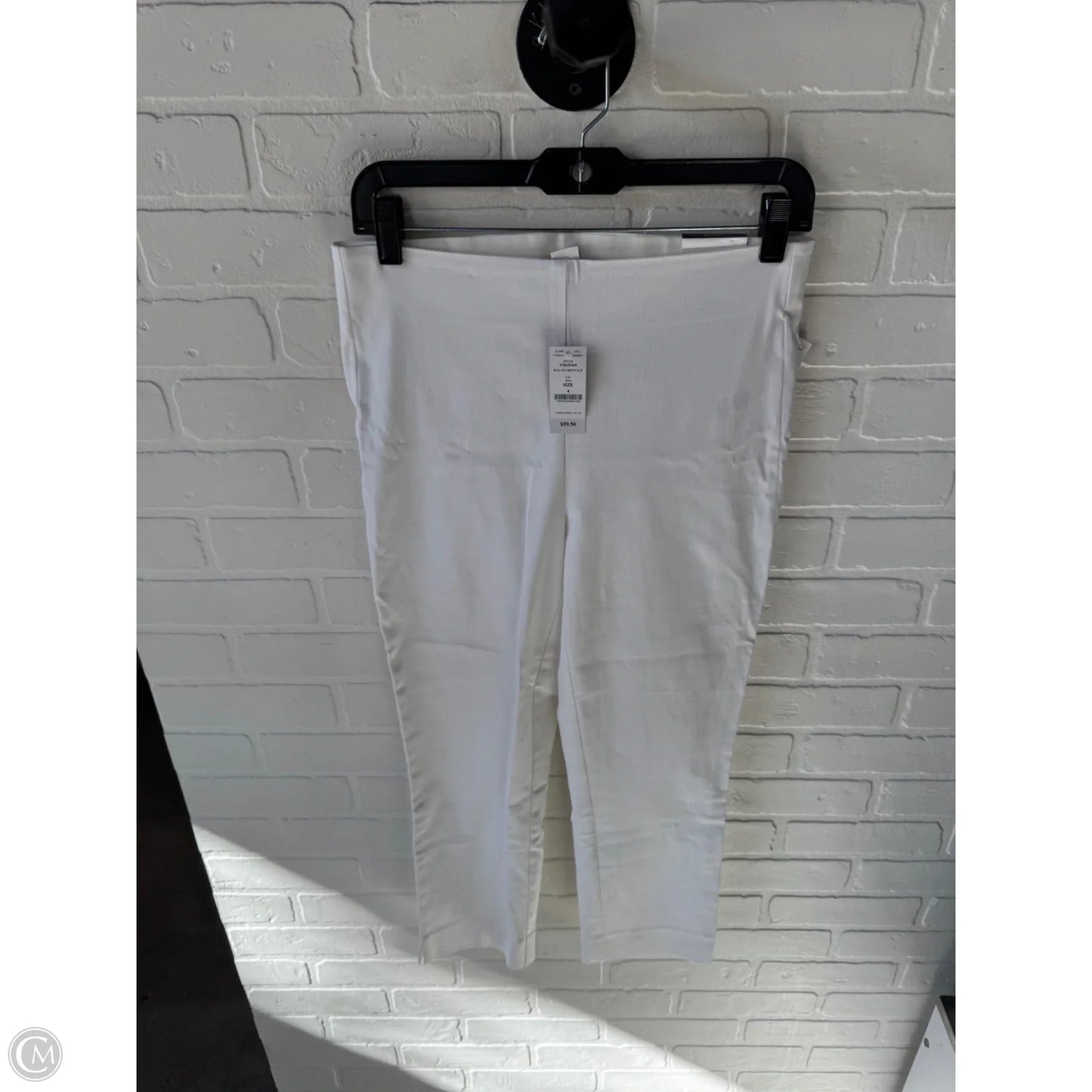 Pants Cropped By White House Black Market In White, Size: 4
