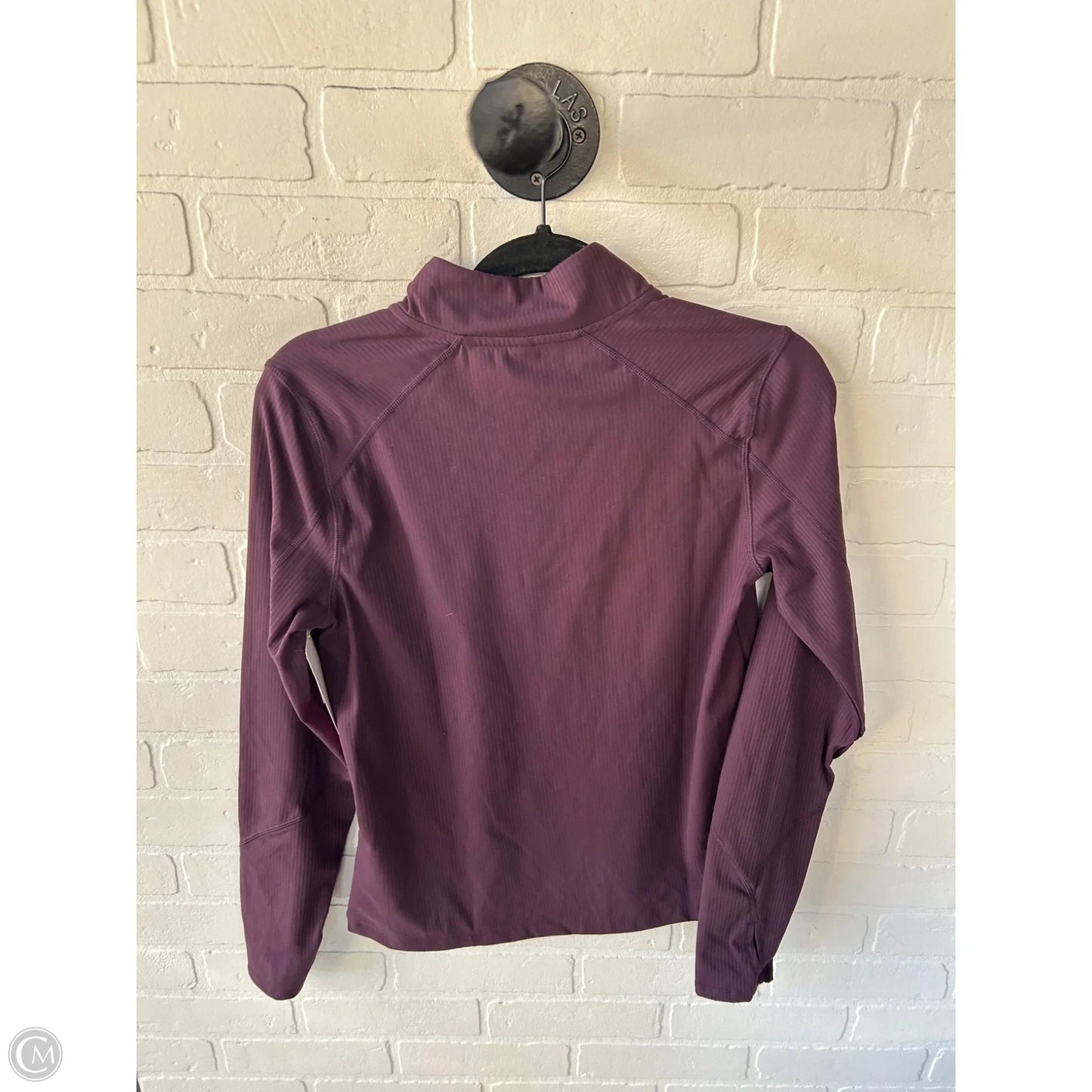 Athletic Top Long Sleeve Collar By Mondetta In Purple, Size: M