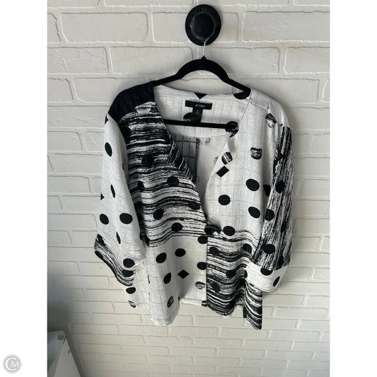 Blazer By Ali Miles In Black & White, Size: 3x