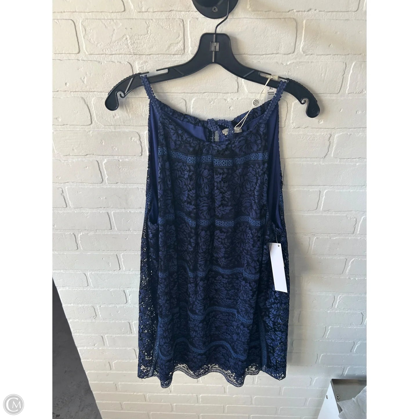 Dress Work By Max Studio In Black & Blue, Size: Xl