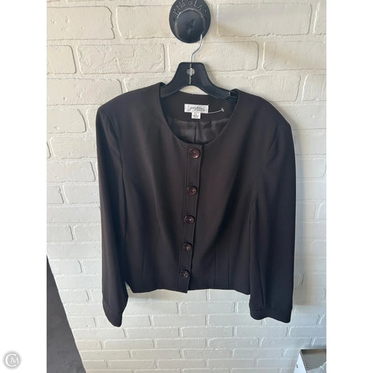 Blazer By Clothes Mentor In Brown, Size: L