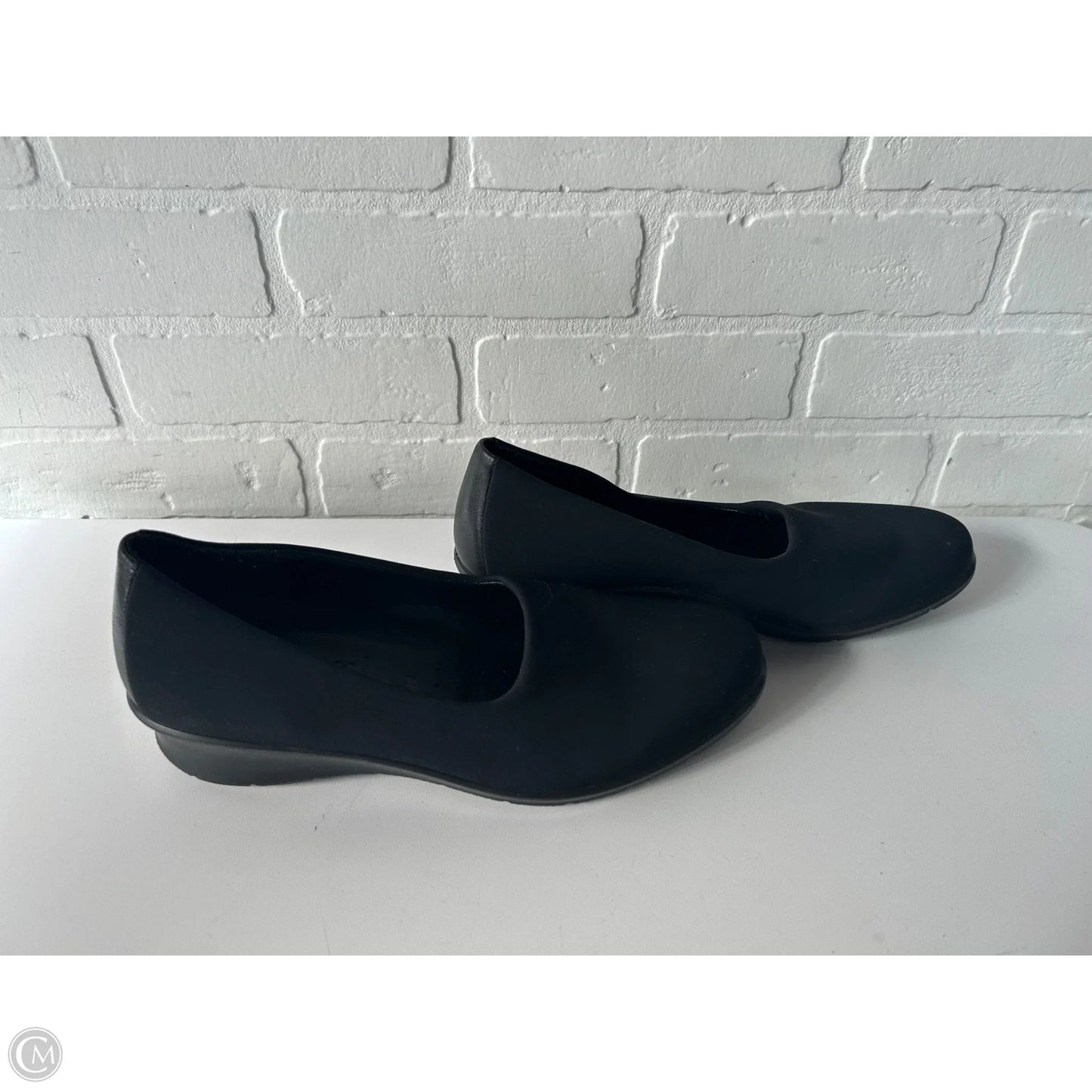 Shoes Heels Wedge By Ecco In Black, Size: 9.5