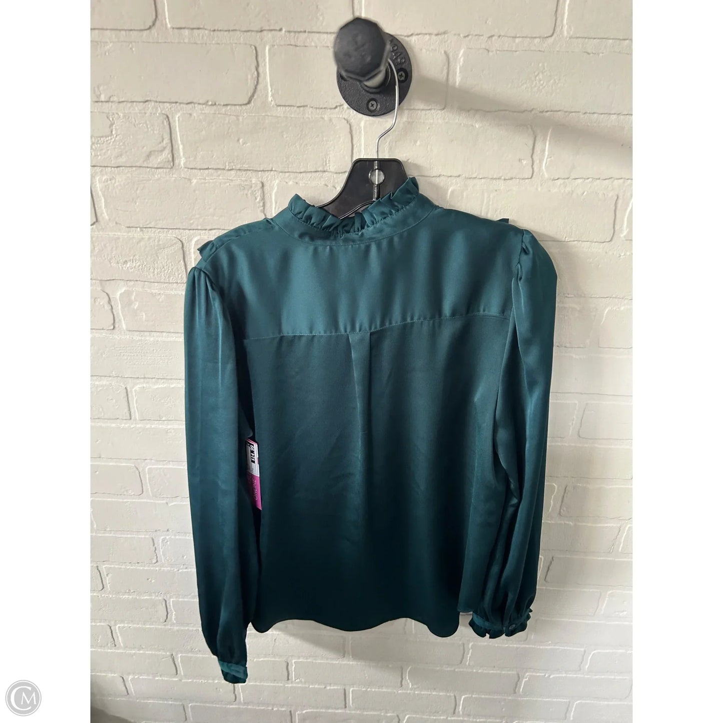 Top Long Sleeve By Ann Taylor In Green, Size: M