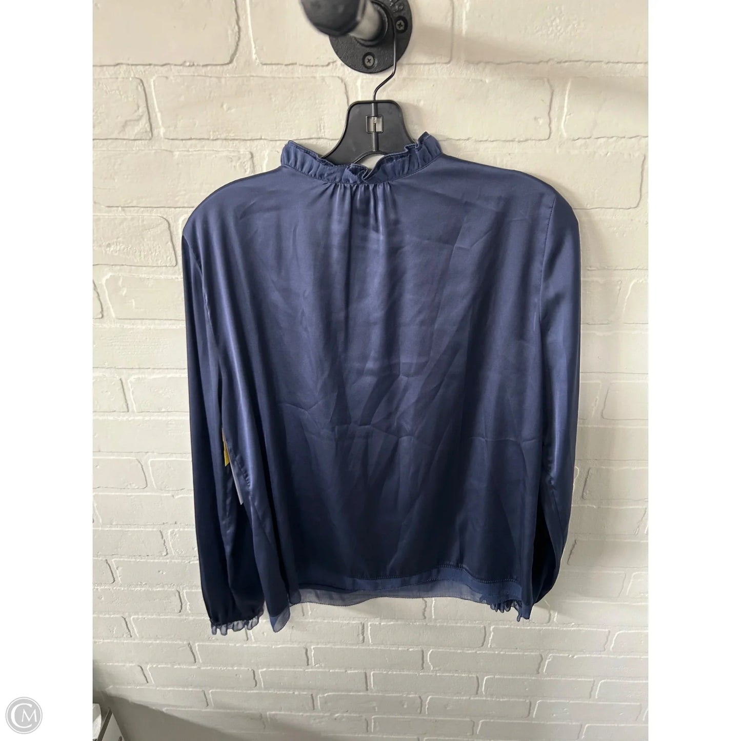 Top Long Sleeve By White House Black Market In Blue, Size: M