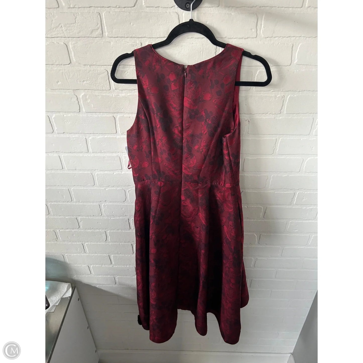 Dress Party Midi By White House Black Market In Black & Red, Size: M