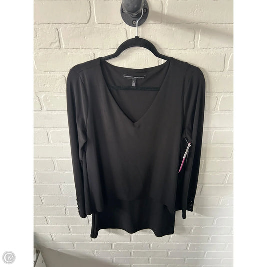 Tunic Long Sleeve By White House Black Market In Black, Size: M