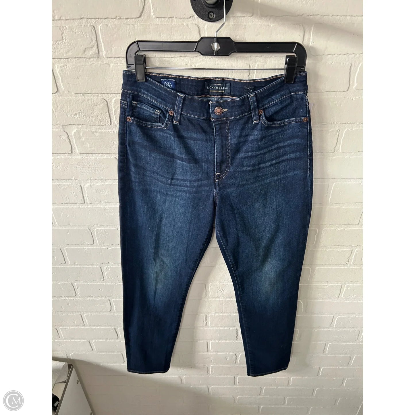 Jeans Skinny By Lucky Brand In Blue Denim, Size: 8