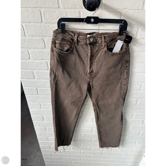 Jeans Straight By Cmc In Brown Denim, Size: 10