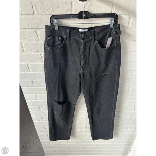 Jeans Straight By Pistola In Black Denim, Size: 10