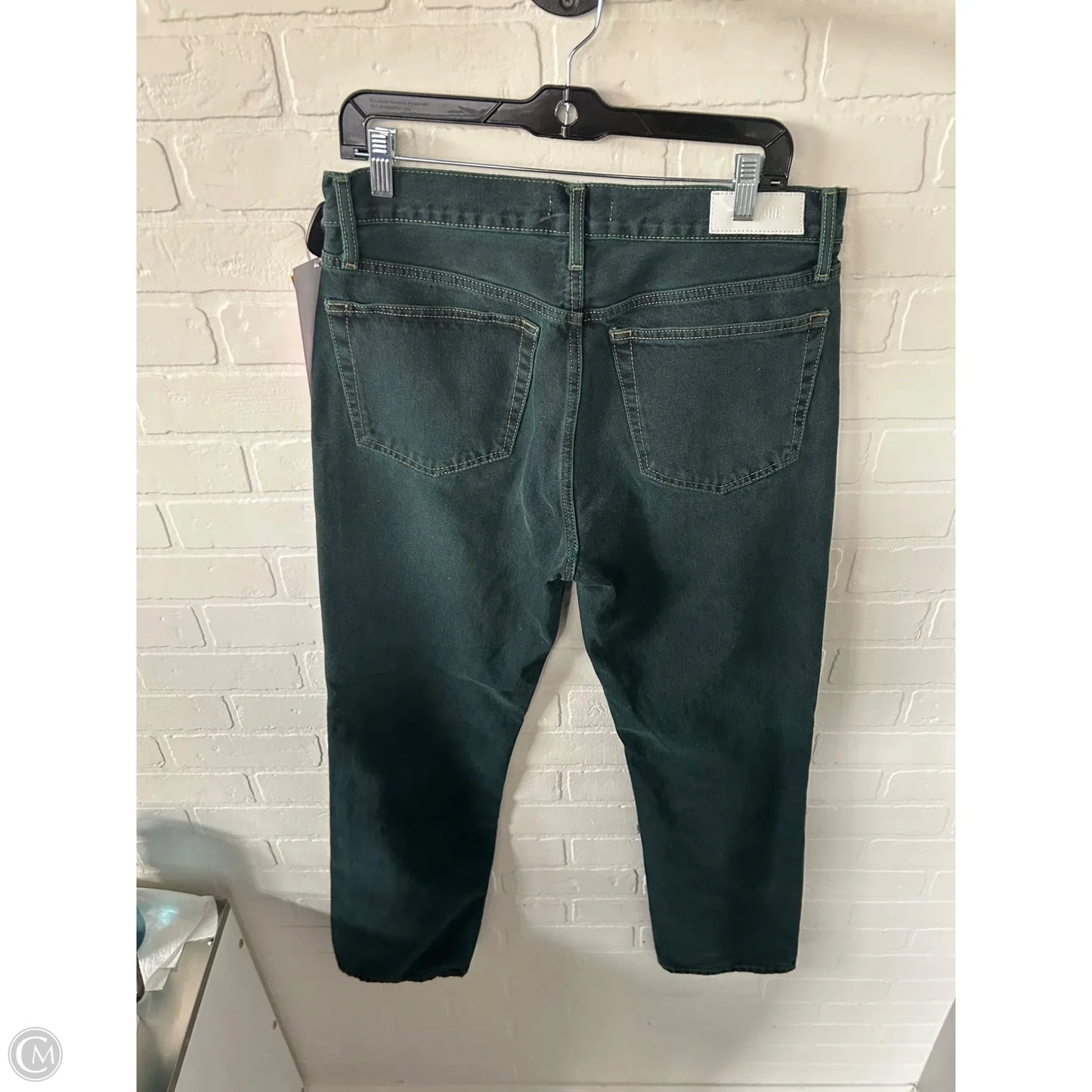 Jeans Straight By Cmb In Green Denim, Size: 10