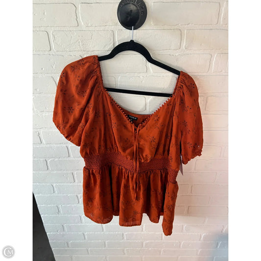 Top Short Sleeve By Torrid In Orange, Size: L