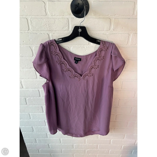 Top Sleeveless By Torrid In Purple, Size: L