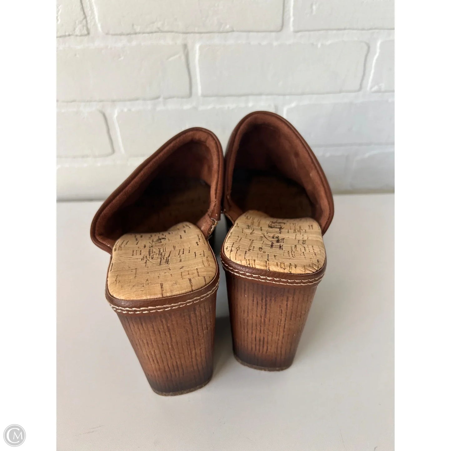 Shoes Heels Block By Korks In Blue & Brown, Size: 10