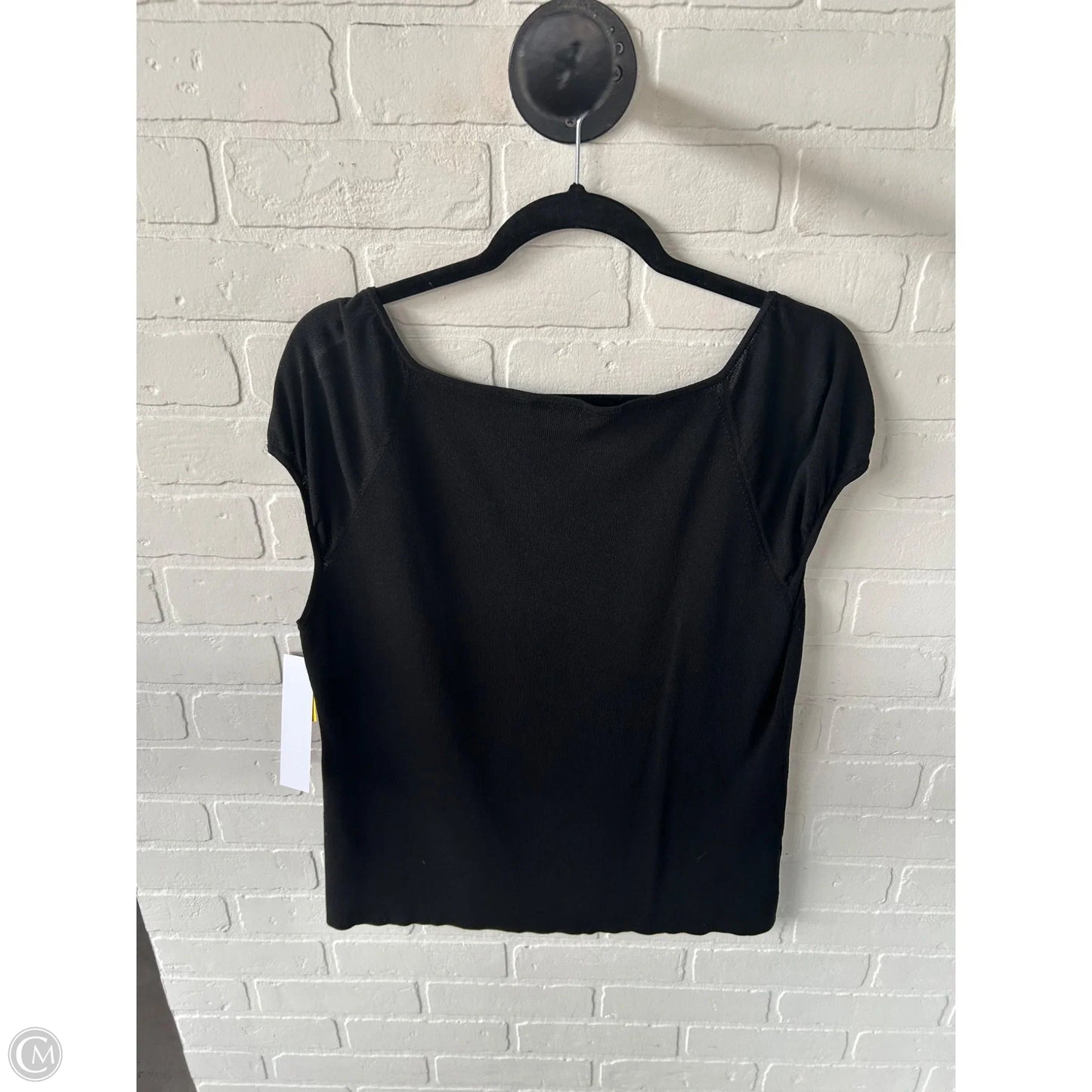Top Short Sleeve By Loft In Black, Size: Xl