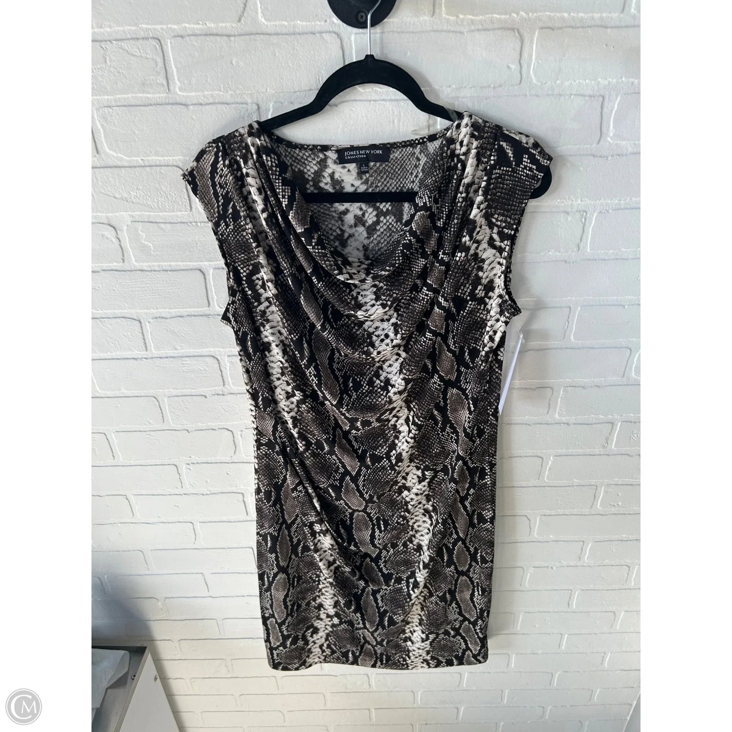 Dress Work By Jones New York In Snakeskin Print, Size: L