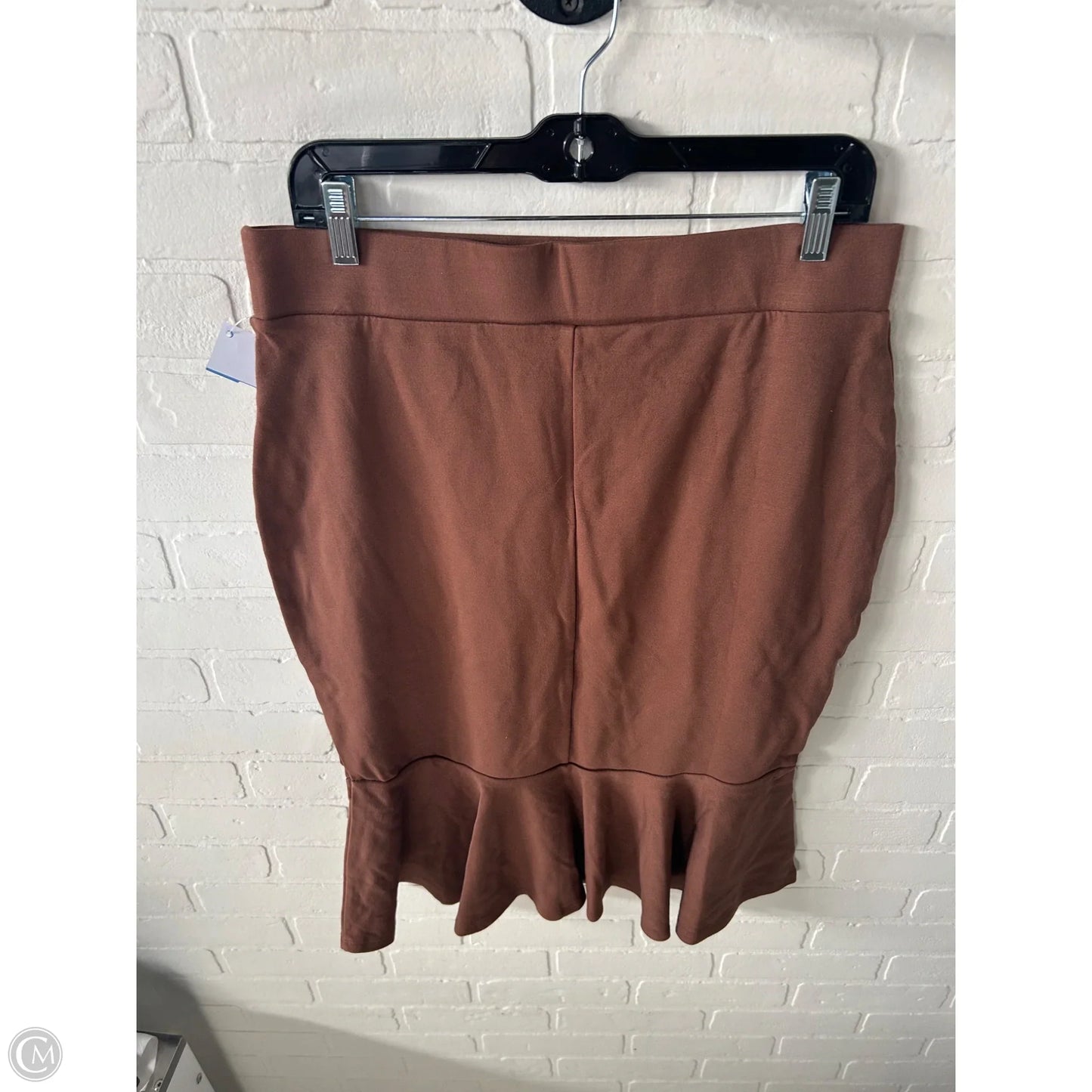 Skirt Midi By Zenana Outfitters In Brown, Size: 18