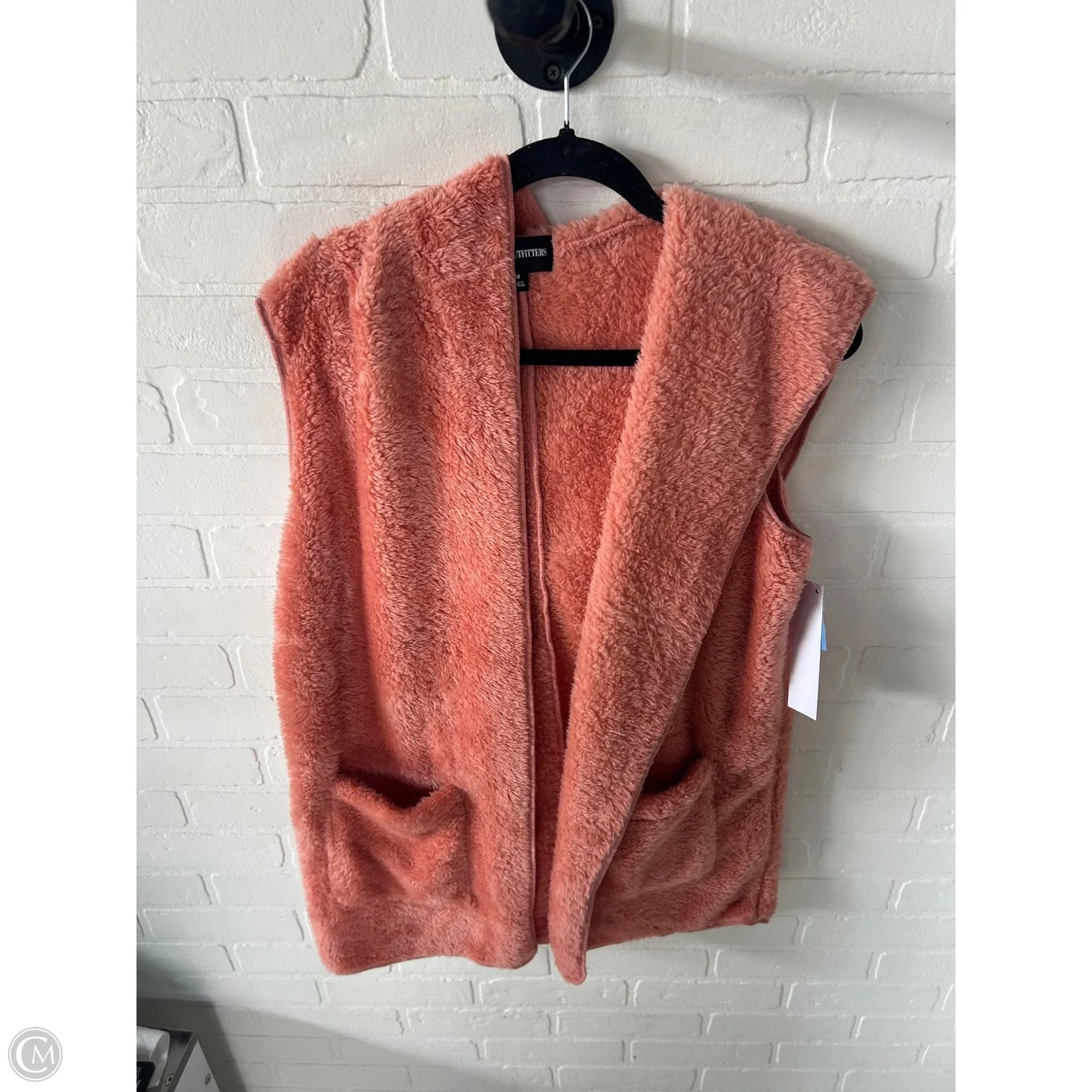Vest Sweater By Zenana Outfitters In Orange, Size: M