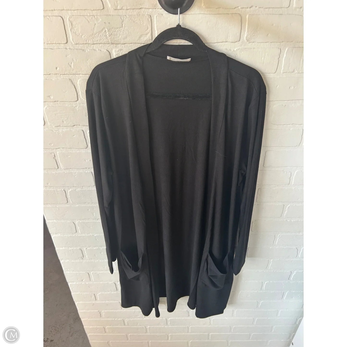 Cardigan By Zenana In Black, Size: 2x