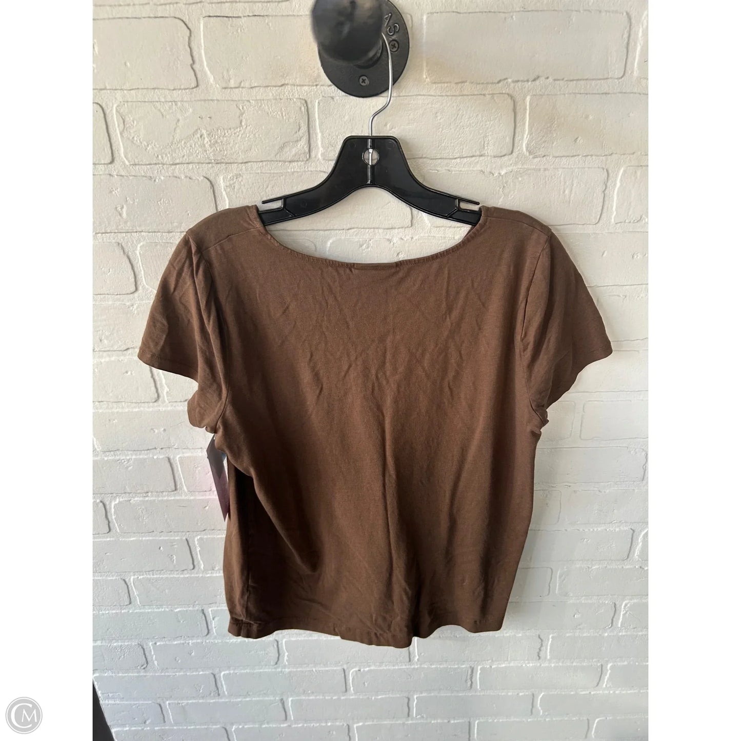 Top Short Sleeve Basic By J. Jill In Brown, Size: M