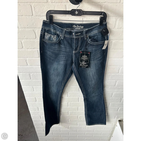 Jeans Boot Cut By Love Indigo In Blue Denim, Size: 6
