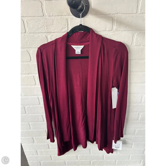 Cardigan By Liz Claiborne In Red, Size: M