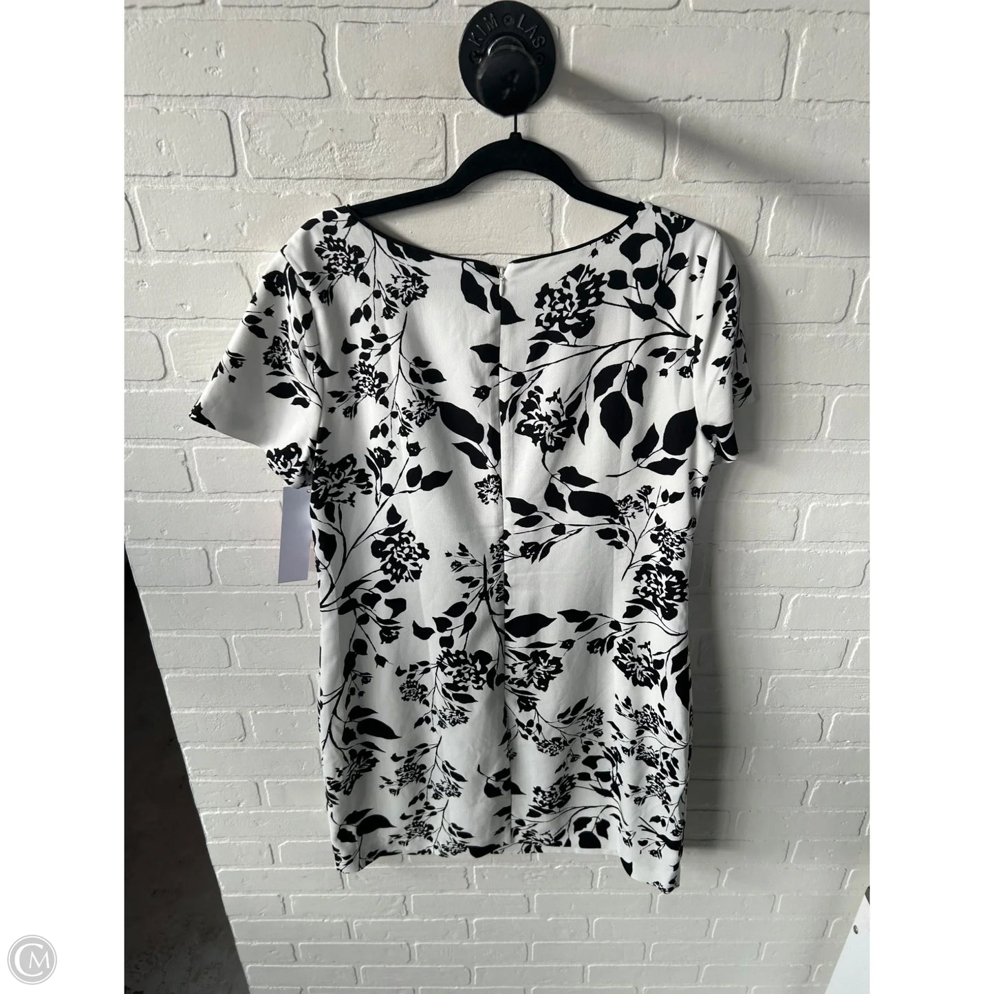 Dress Work By White House Black Market In Black & White, Size: L