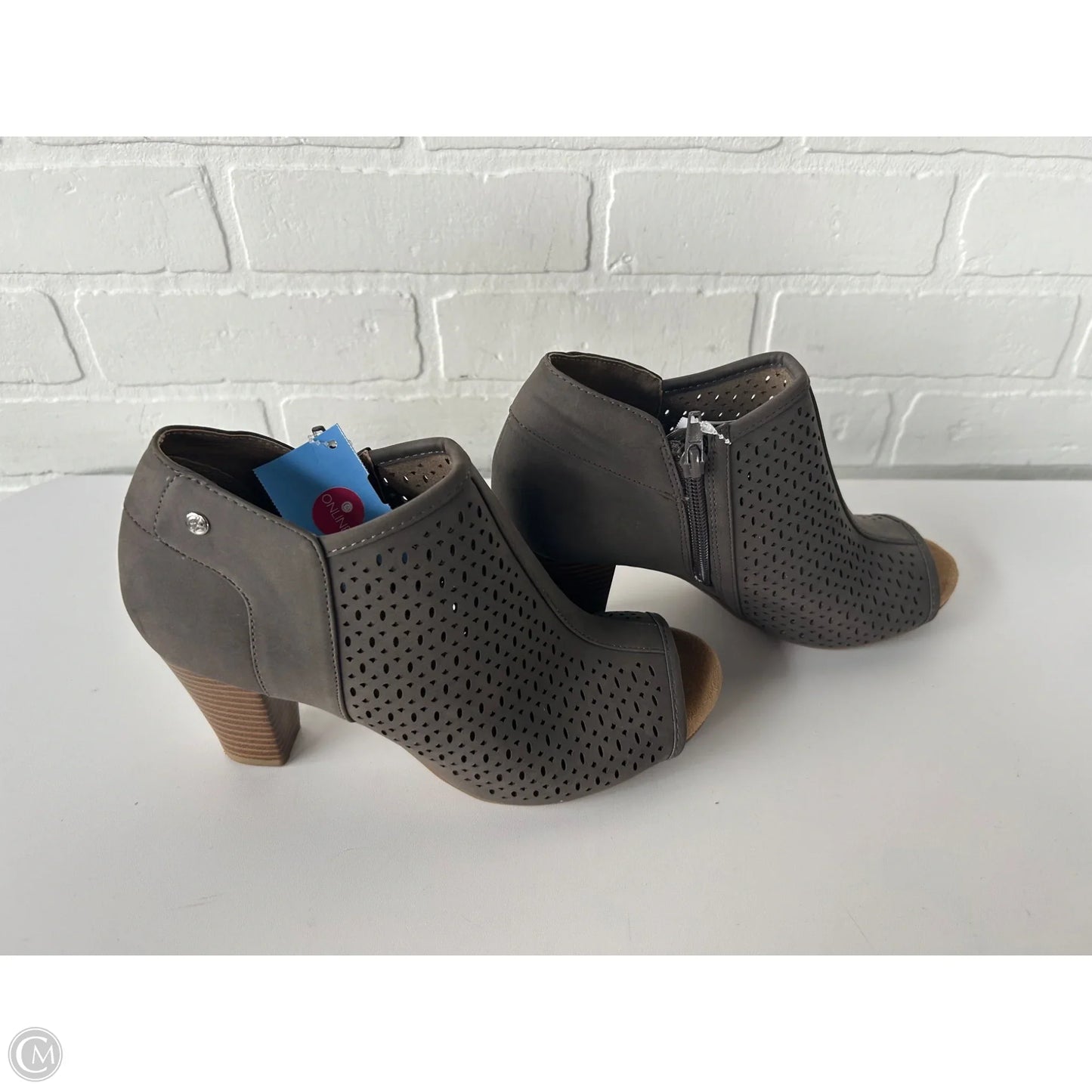 Sandals Heels Block By Gianni Bini In Brown, Size: 7.5