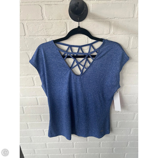 Athletic Top Short Sleeve By Marika In Blue, Size: M