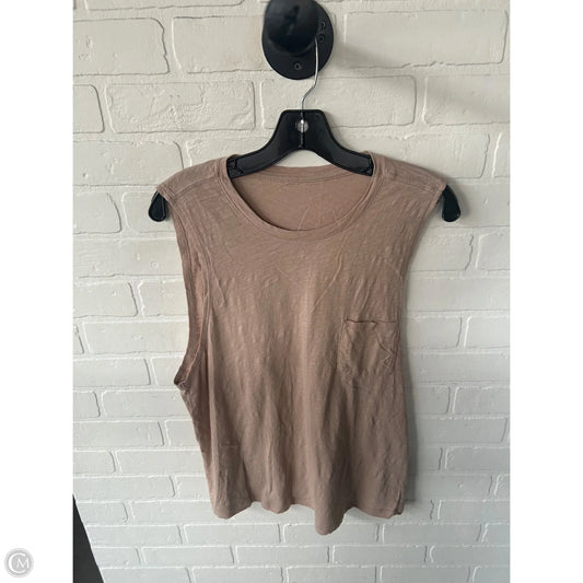 Athletic Tank Top By Cme In Tan, Size: L