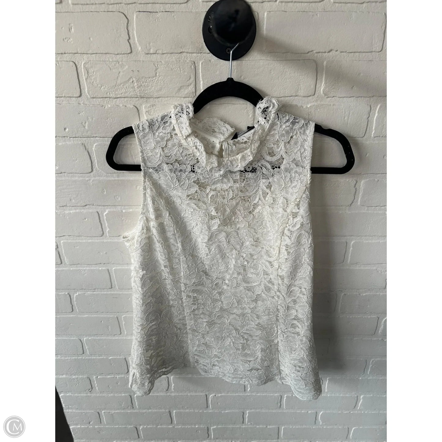 Blouse Sleeveless By White House Black Market In White, Size: L