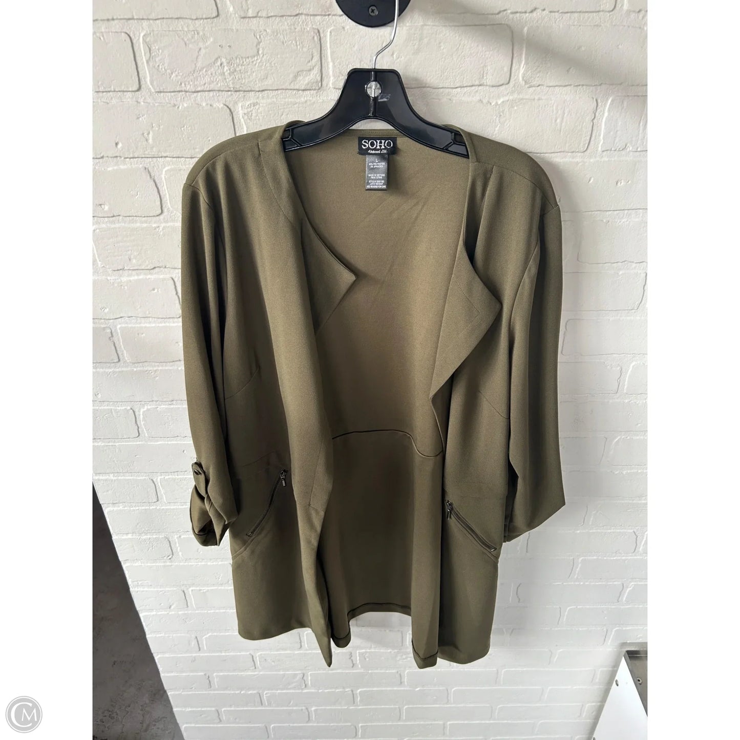 Blazer By Soho Apparel In Green, Size: L