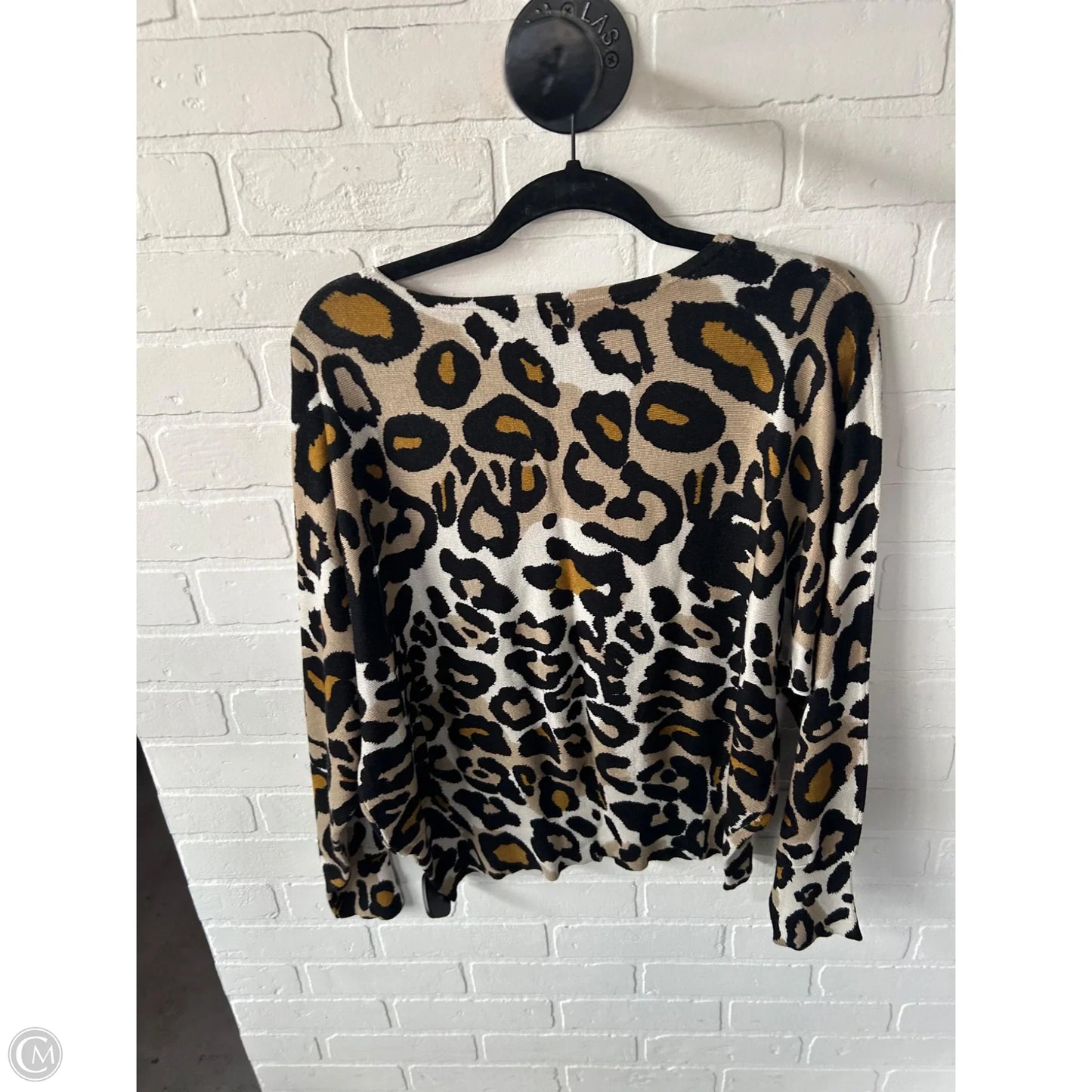 Sweater By Joseph A. In Animal Print, Size: L
