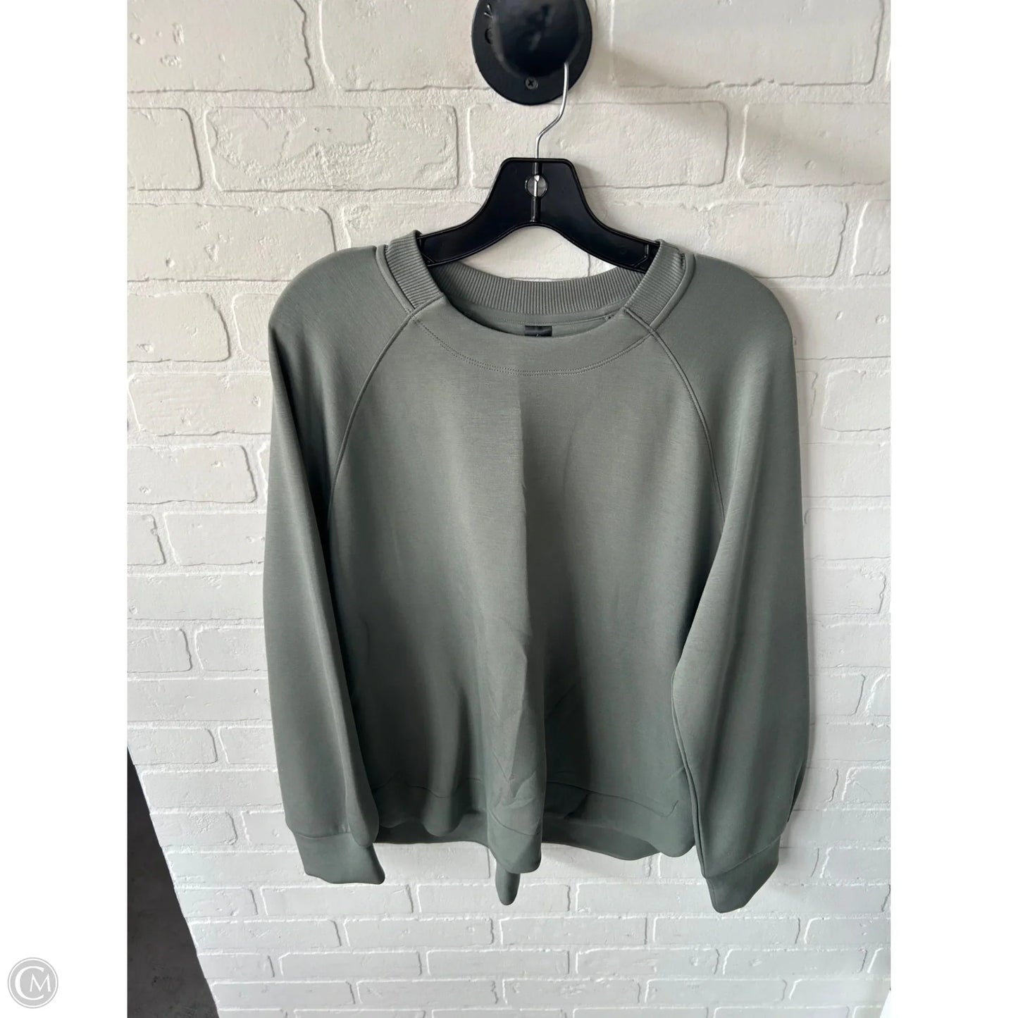 Sweatshirt Crewneck By Skechers In Green, Size: L
