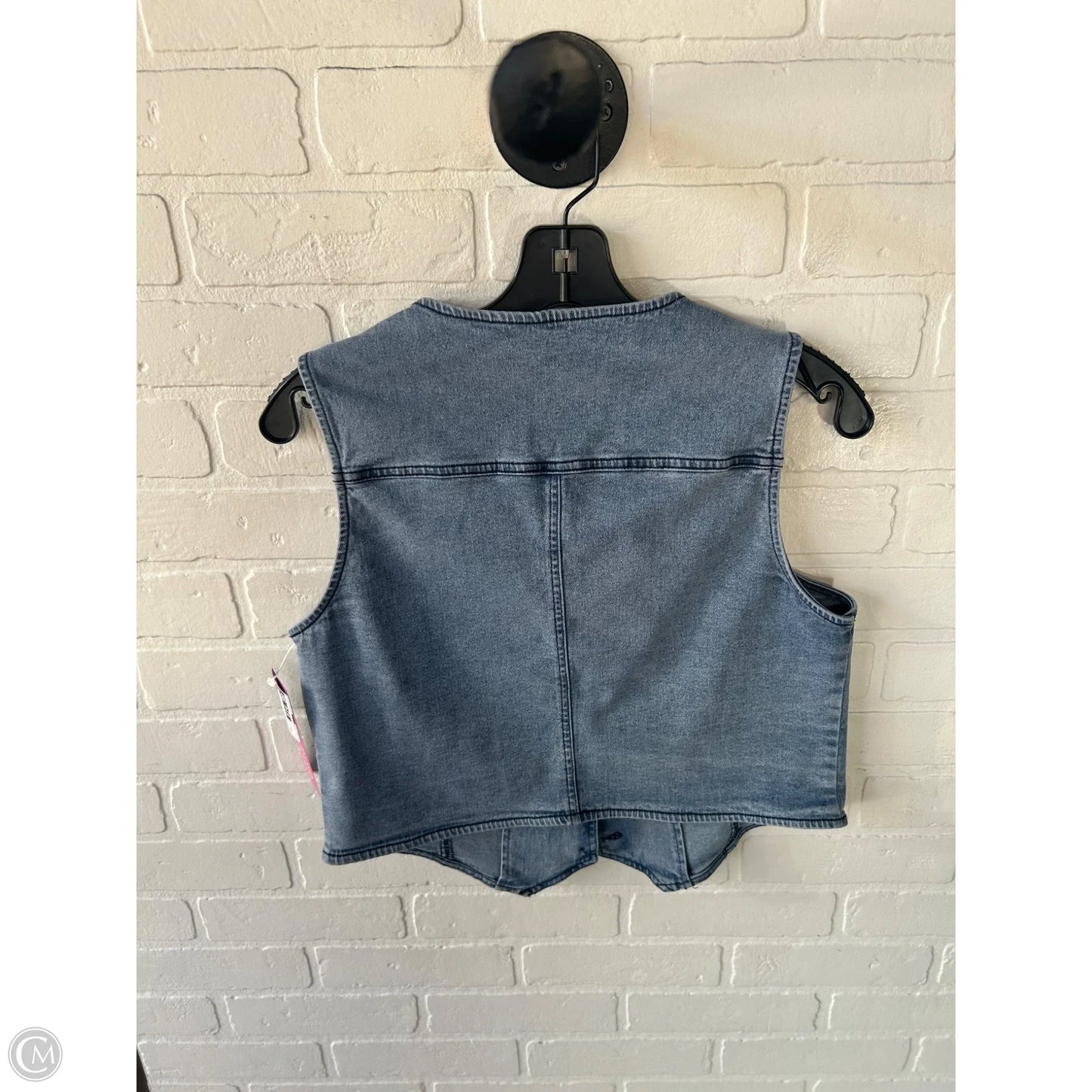 Vest Other By Clothes Mentor In Blue Denim, Size: M