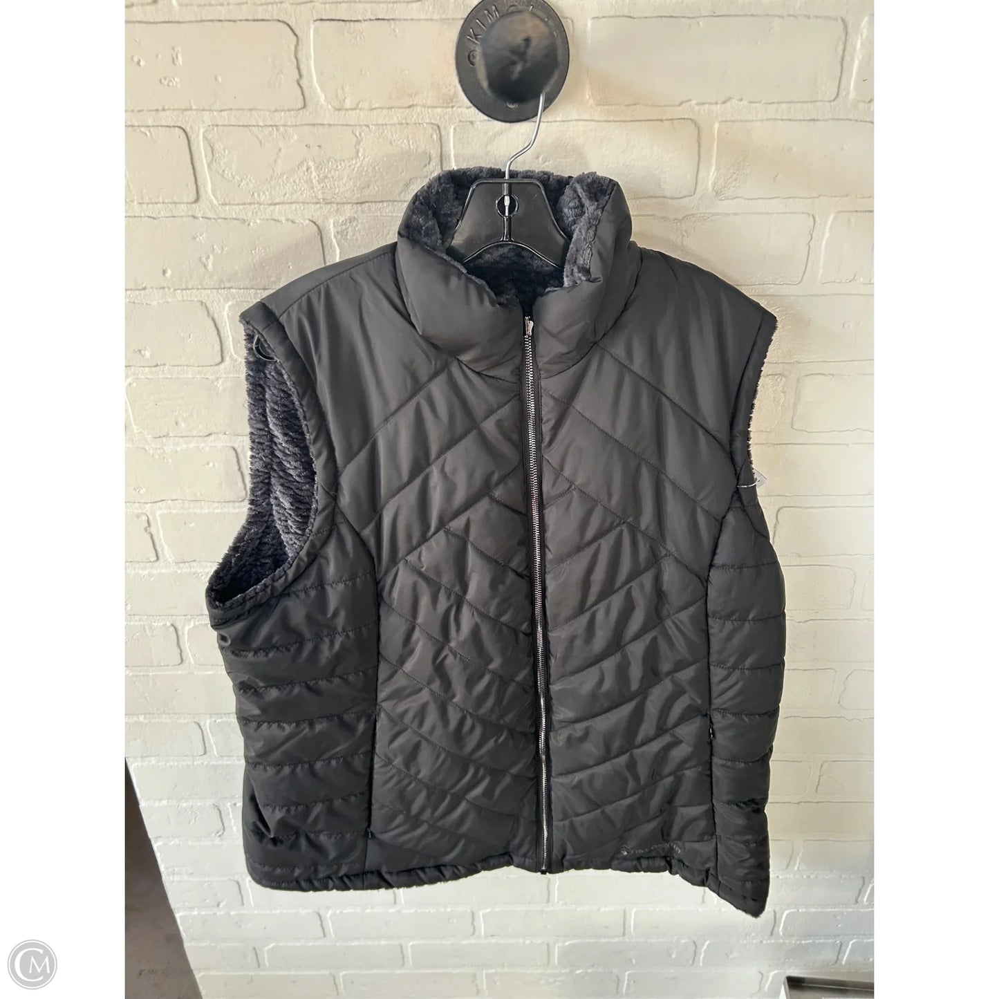 Vest Puffer & Quilted By Free Country In Black, Size: Xxl