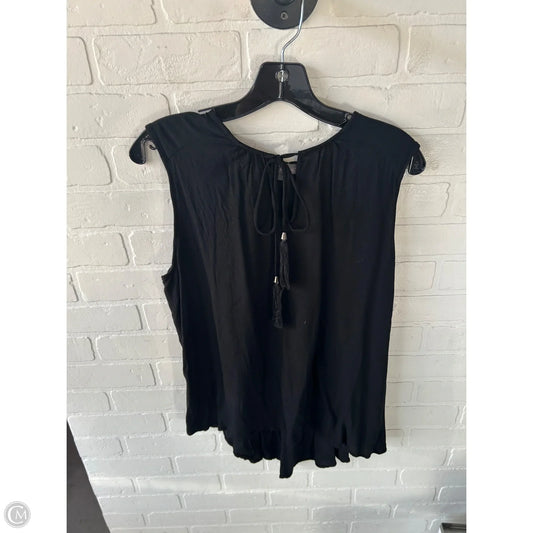 Top Sleeveless By Clothes Mentor In Black, Size: Xl