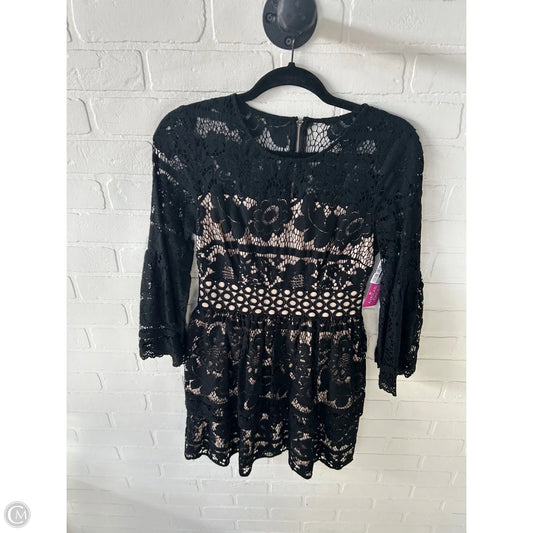 Dress Party Short By Kensie In Black & Tan, Size: Xs