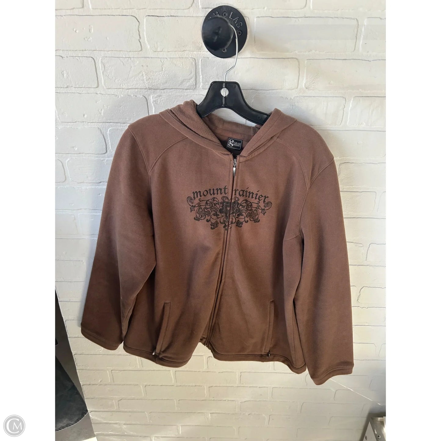 Sweatshirt Hoodie By Clothes Mentor In Brown, Size: Xl