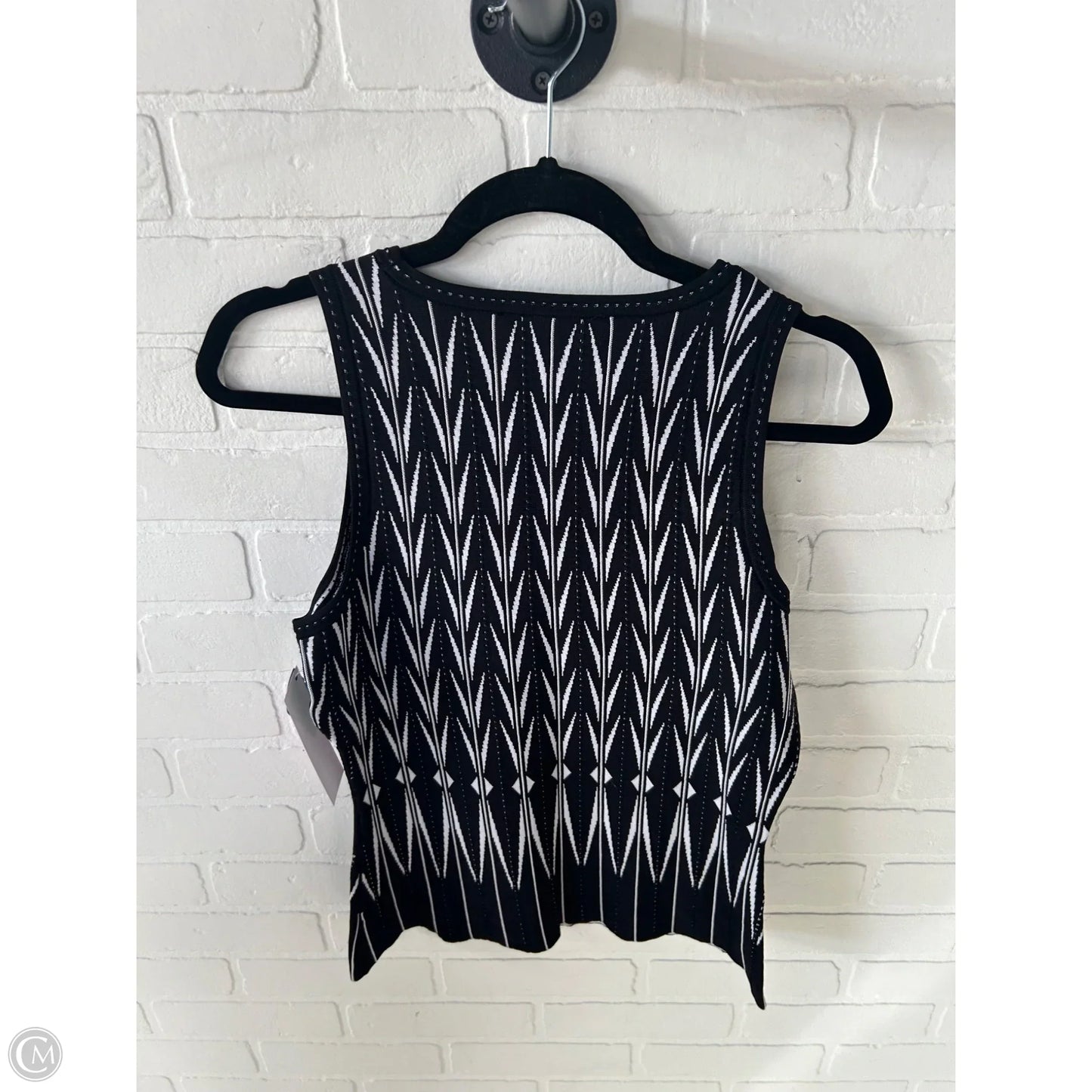 Vest Sweater By White House Black Market In Black & White, Size: M