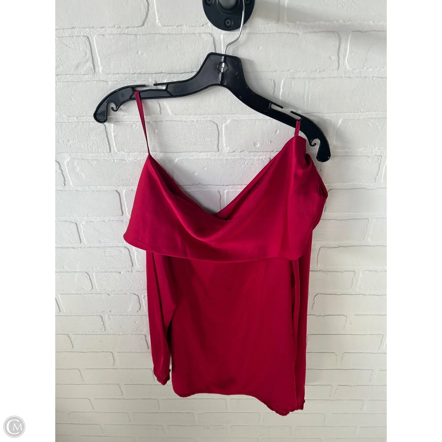 Blouse Long Sleeve By White House Black Market In Red, Size: Xl