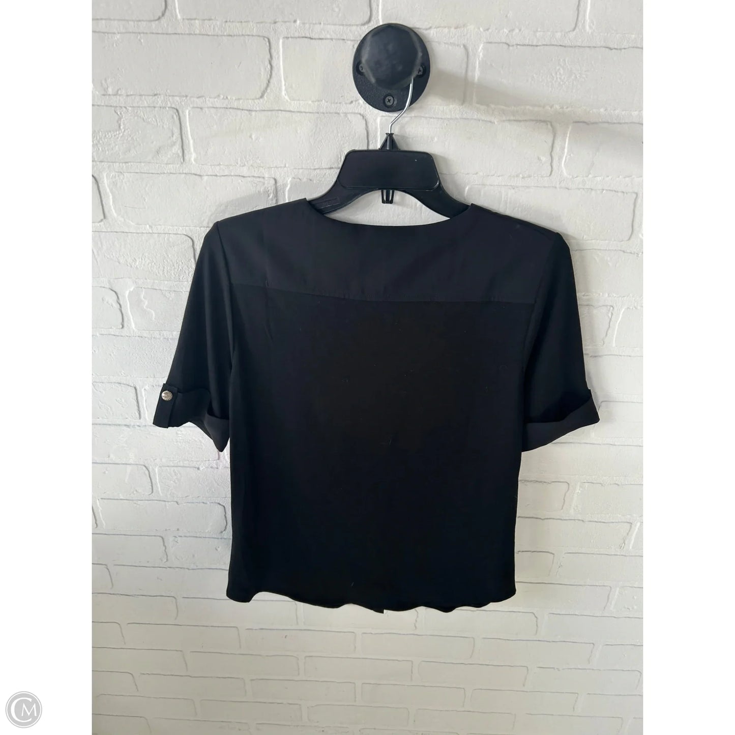 Top Short Sleeve By White House Black Market In Black & Gold, Size: S
