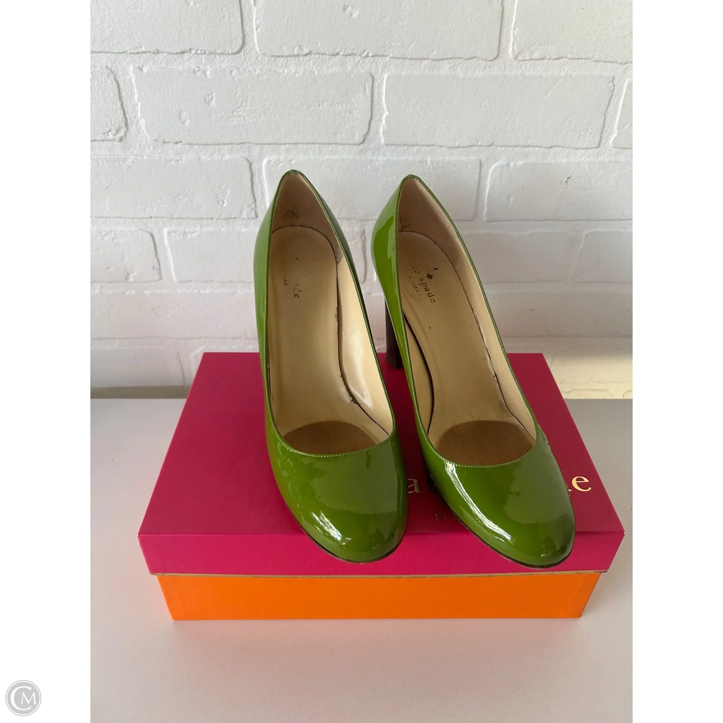 Shoes Designer By Kate Spade In Green, Size: 10