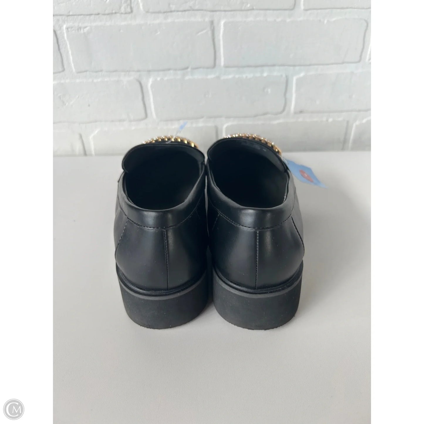 Shoes Flats By Franco Sarto In Black & Gold, Size: 8.5