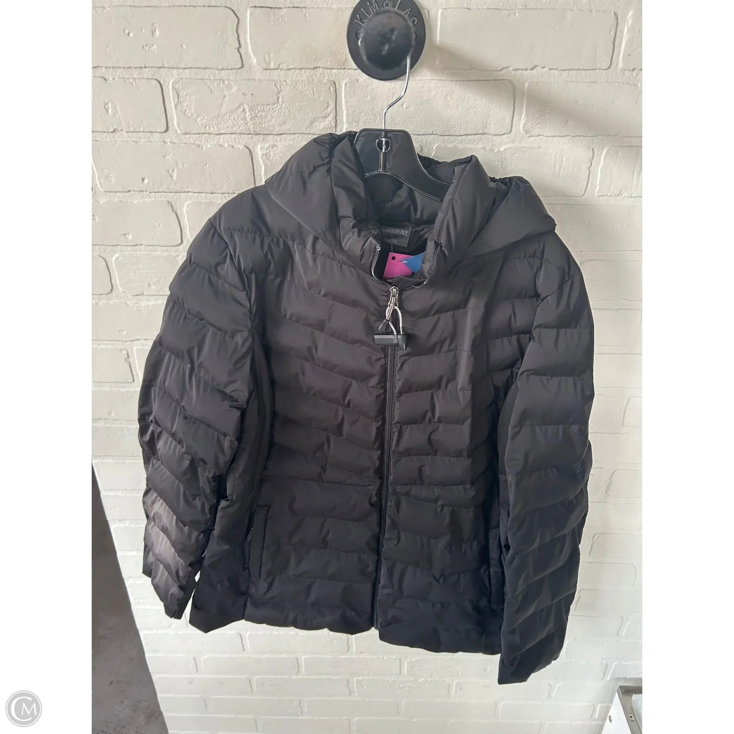 Coat Puffer & Quilted By 32 Degrees In Black, Size: Xl