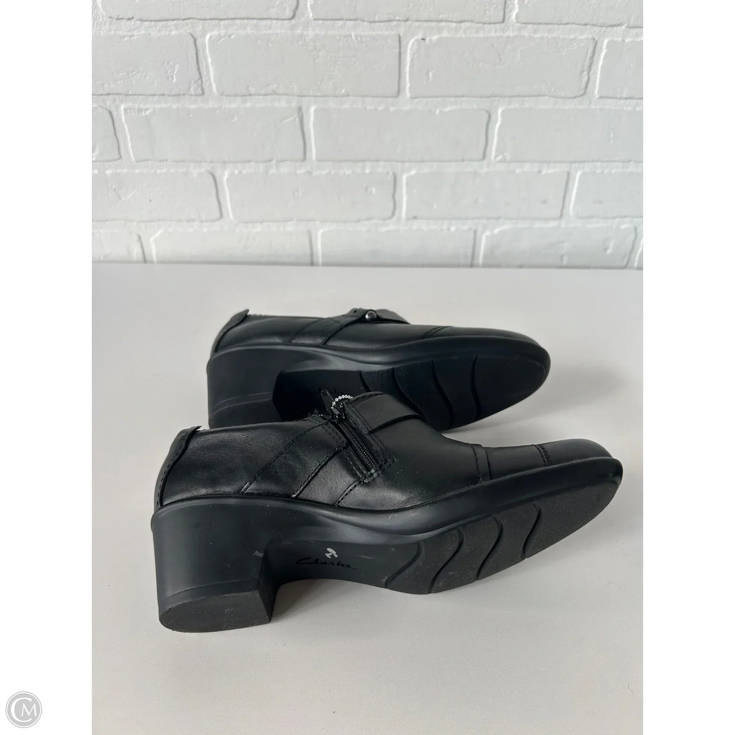 Shoes Heels Block By Clarks In Black, Size: 9