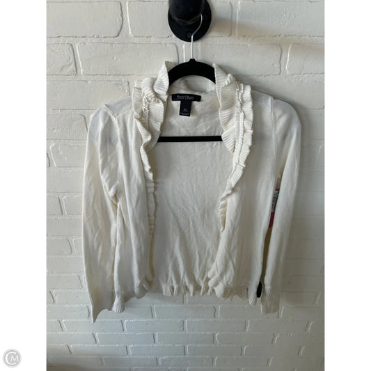 Sweater Cardigan By White House Black Market In Cream, Size: Xs