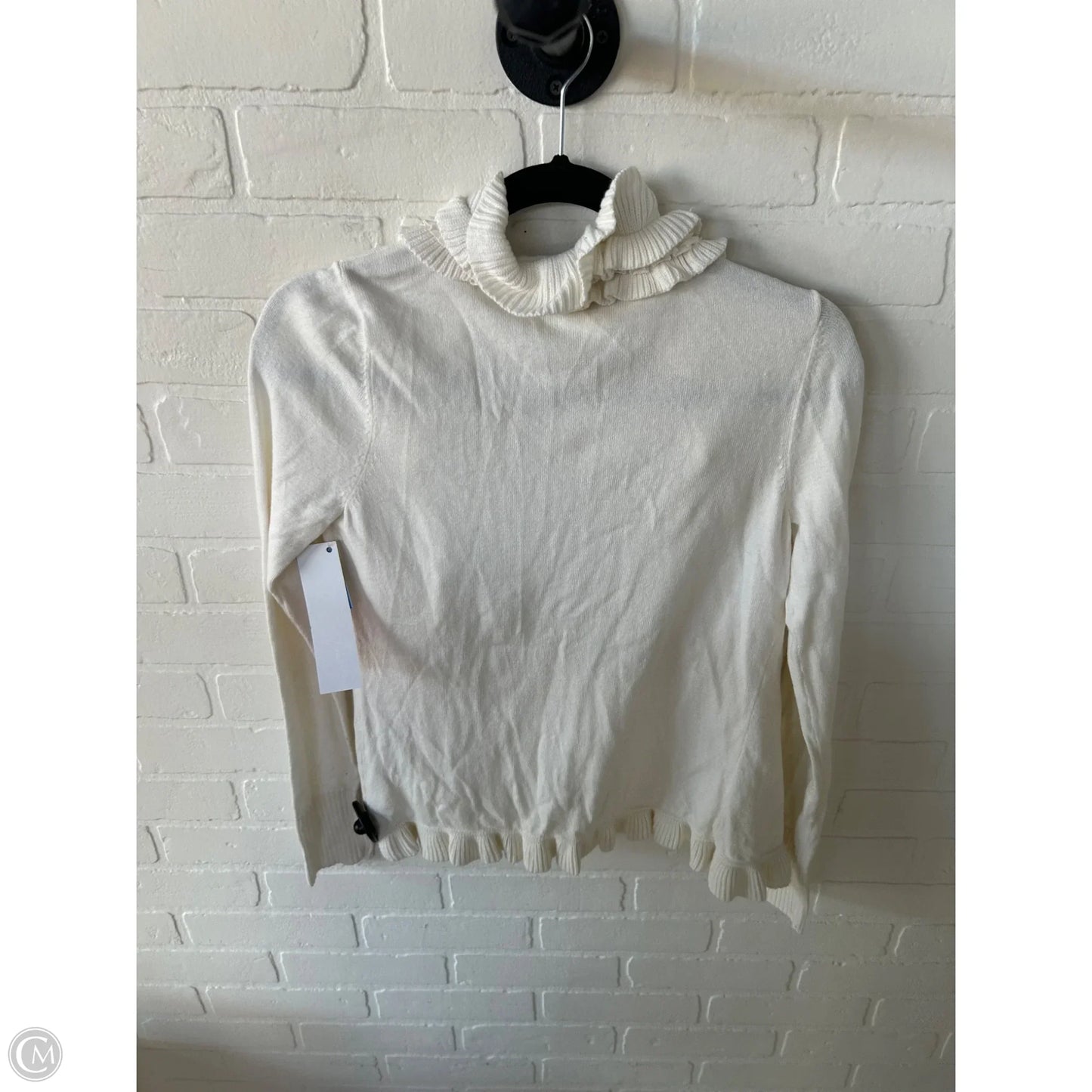 Sweater Cardigan By White House Black Market In Cream, Size: Xs