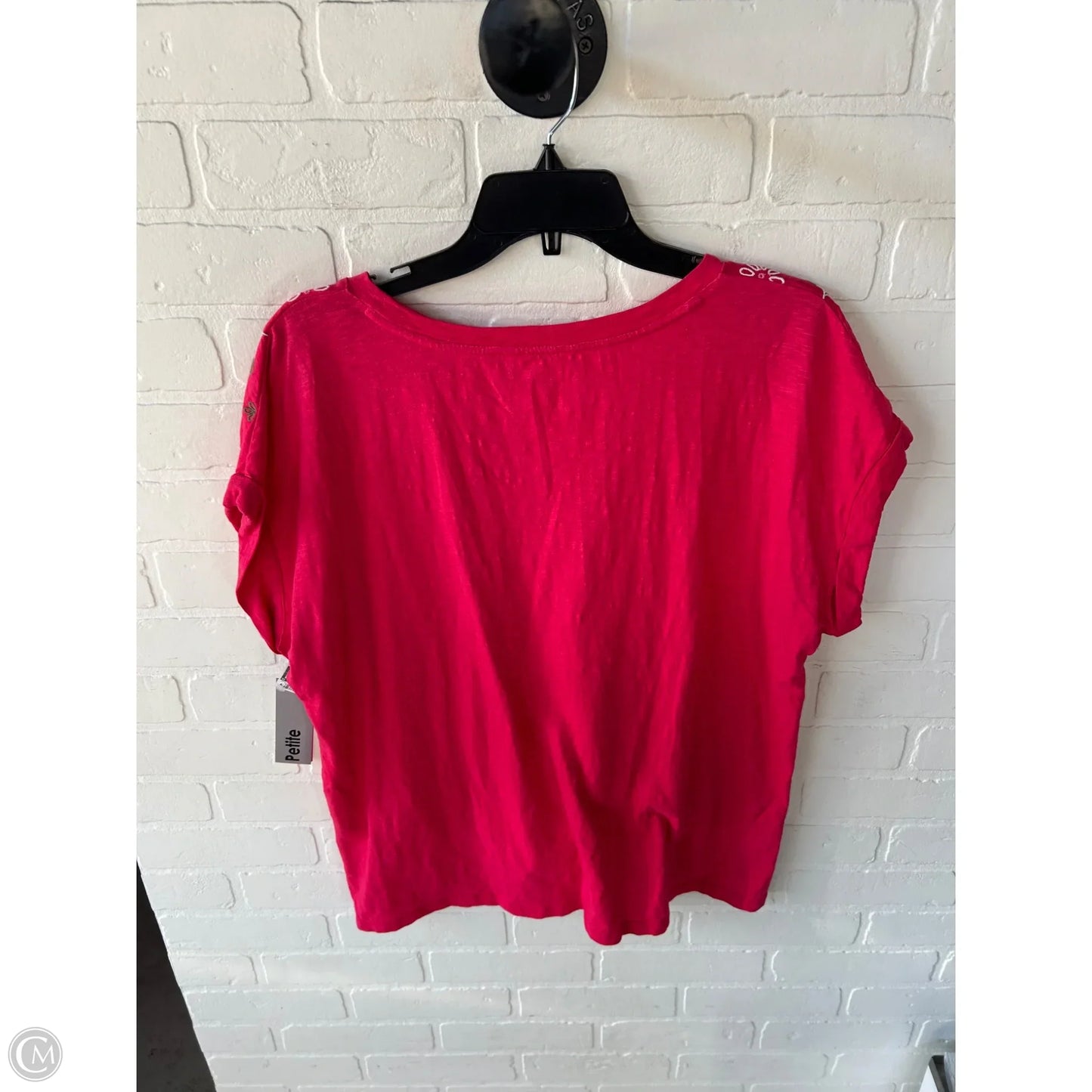 Top Sleeveless By Talbots In Pink & White, Size: Xlp