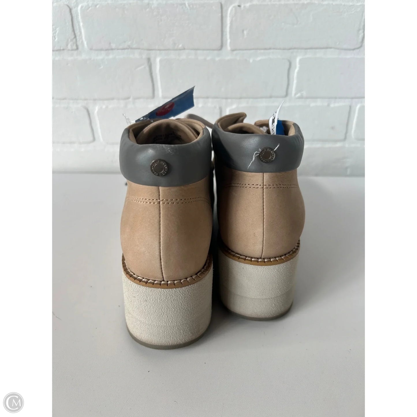 Boots Ankle Heels By Cole-haan In Tan, Size: 8.5